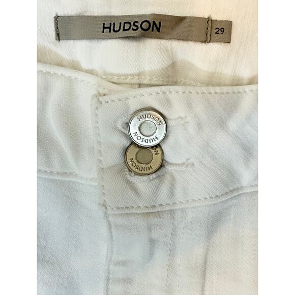 Hudson Collin Mid-Rise White Skinny Ankle Jeans Size 29 NWT - Picture 9 of 10